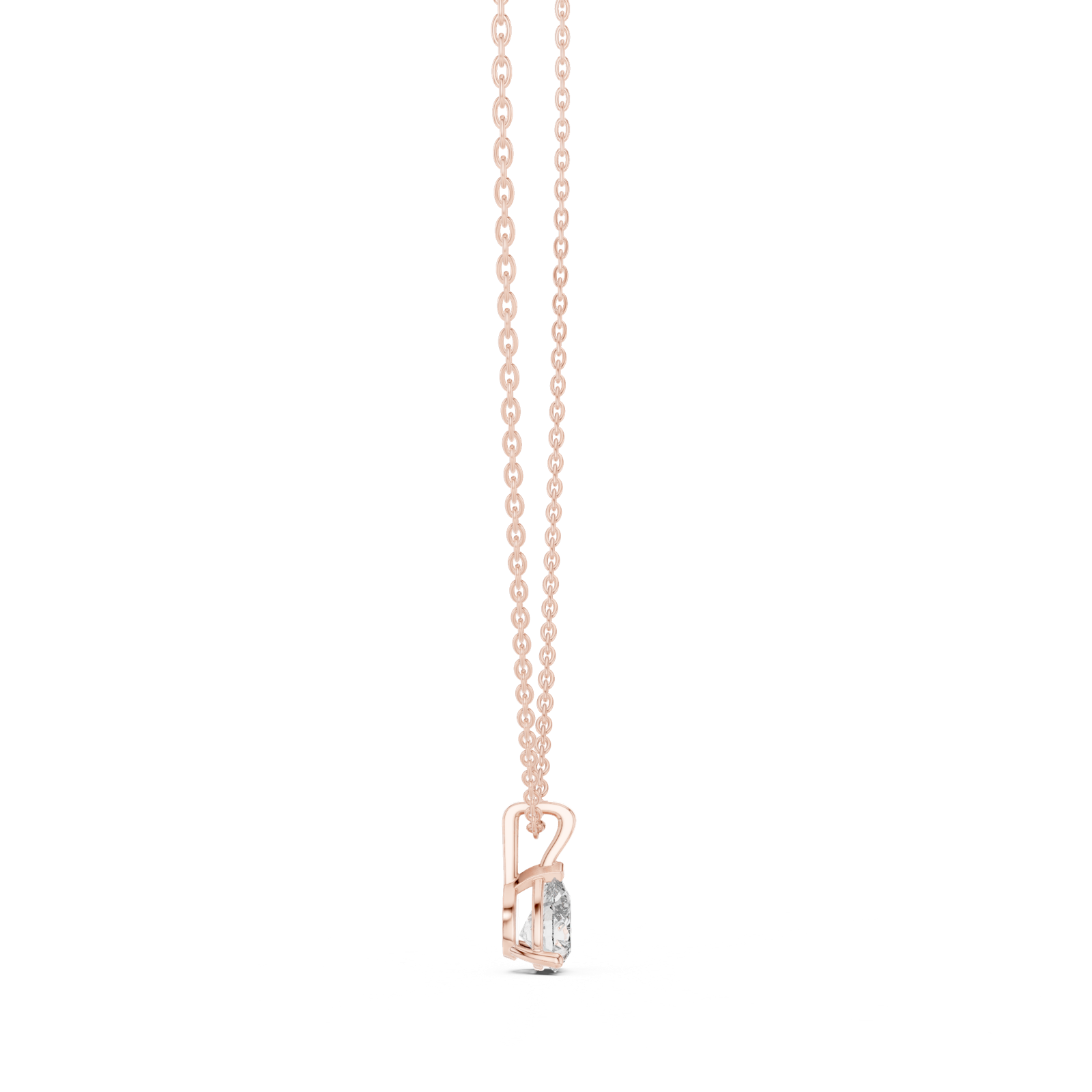 Gold Pendant GPD-0062, Rose Gold, view 3