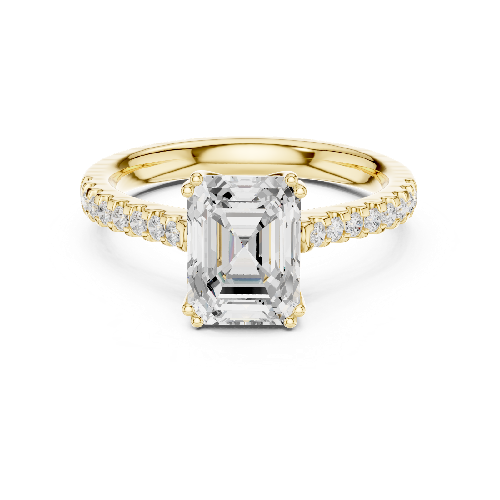 Gold Ring DDLR-744, Yellow Gold, view 4