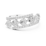 Gold Ring HLR-81, White Gold, view 4