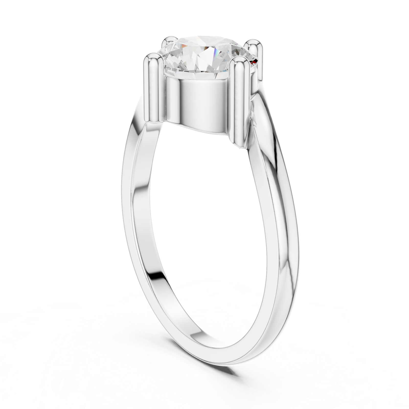 Gold Ring DDLR-804, White Gold, view 1