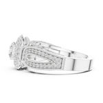 Gold Ring DDLR-777, White Gold, view 3