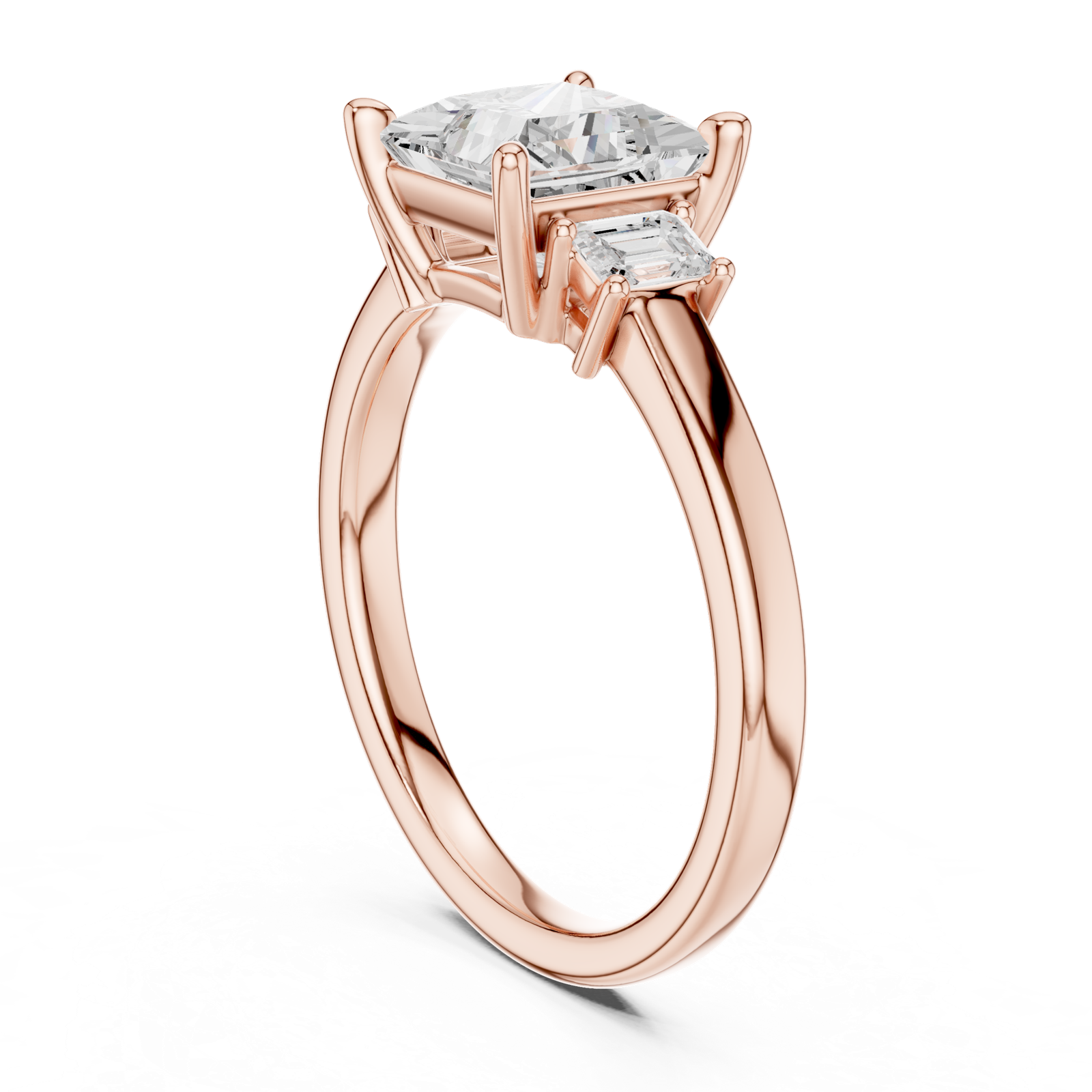 Gold Ring DDLR-871, Rose Gold, view 1