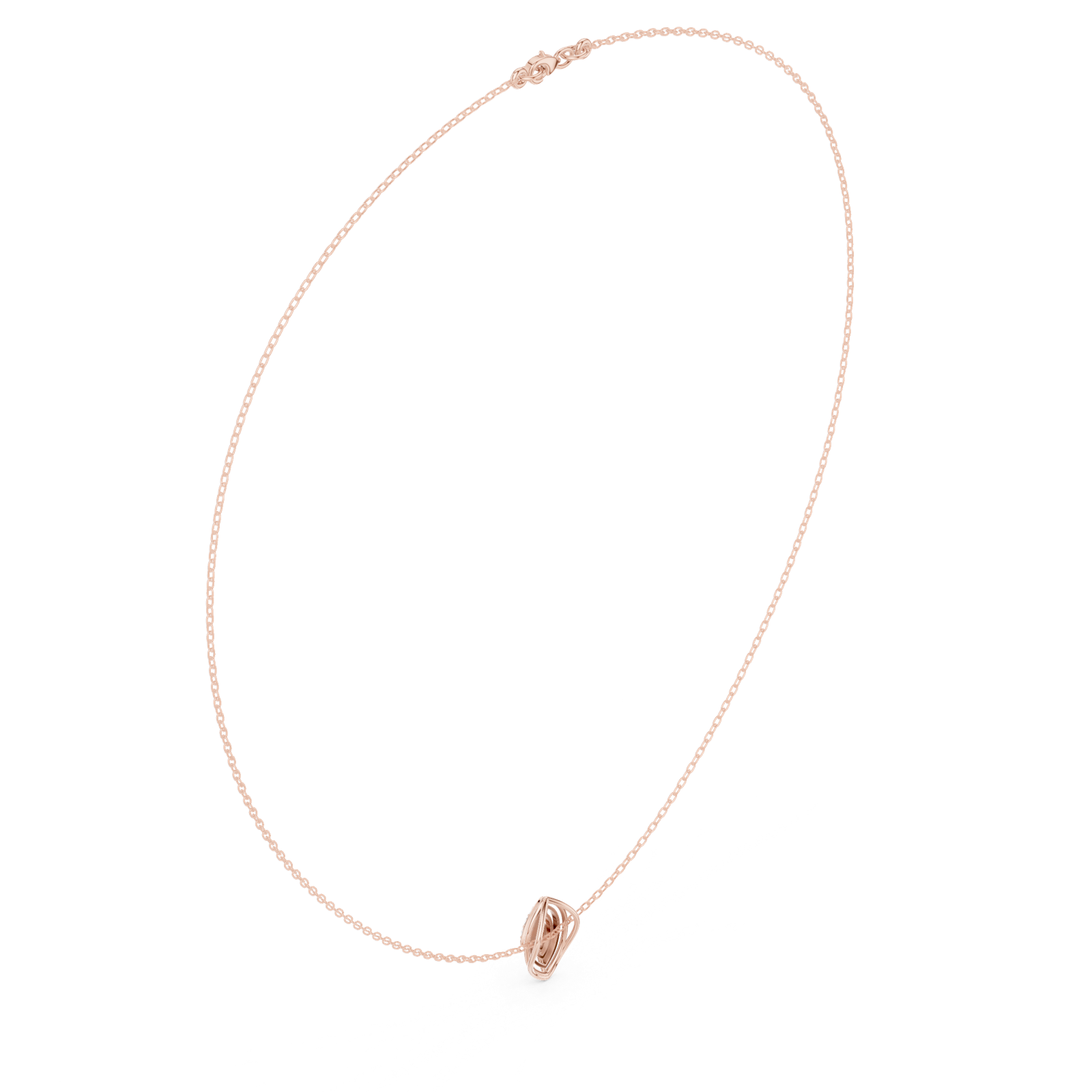 Gold Necklace SBWN (44), Rose Gold, view 2