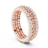 Gold Ring R40, Rose Gold, view 1