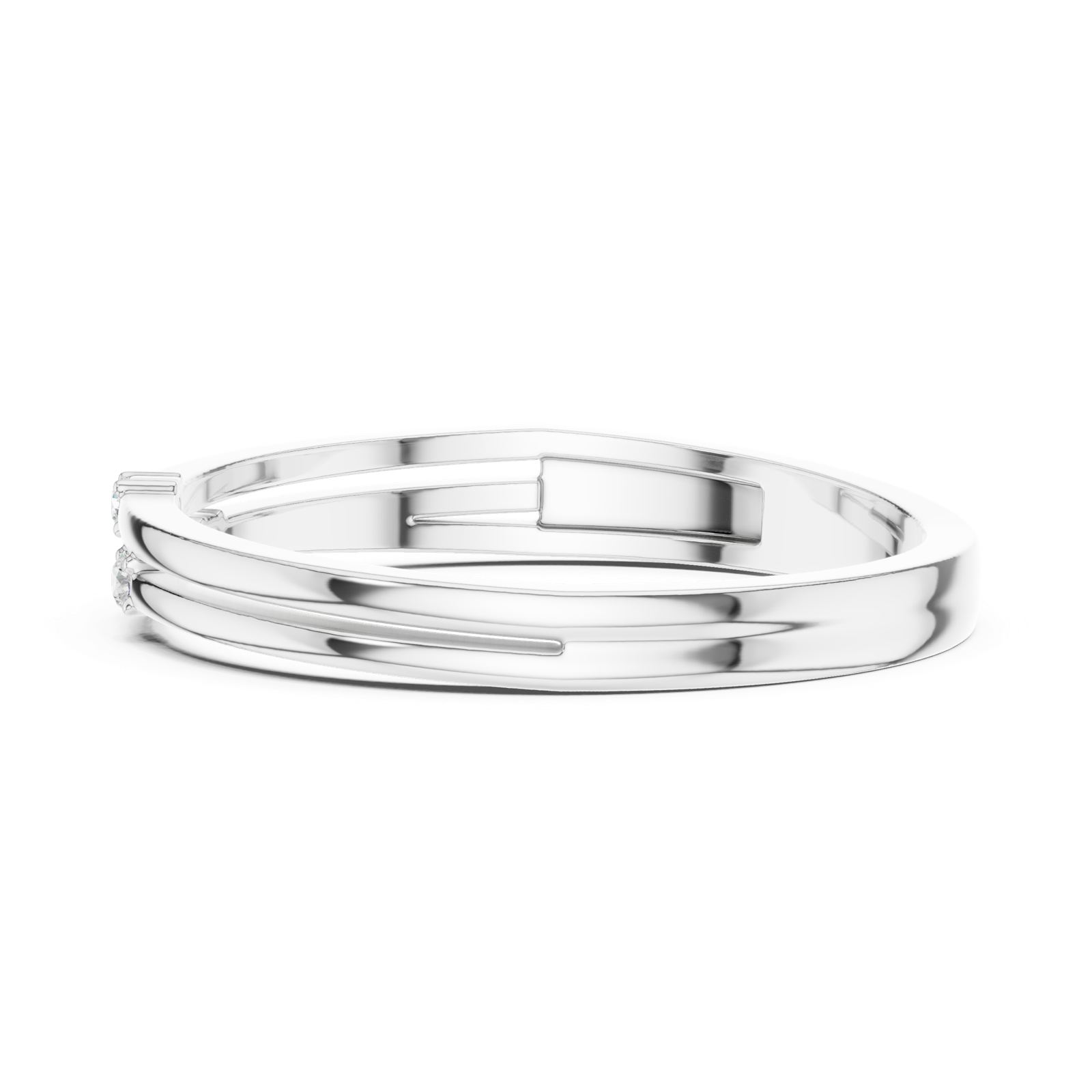 Gold Ring DDLR-709, White Gold, view 3