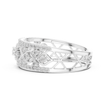 Gold Ring 12-10069@L, White Gold, view 3