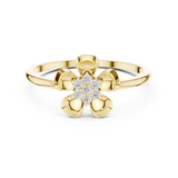Gold Ring DR-6259, Yellow Gold, view 4