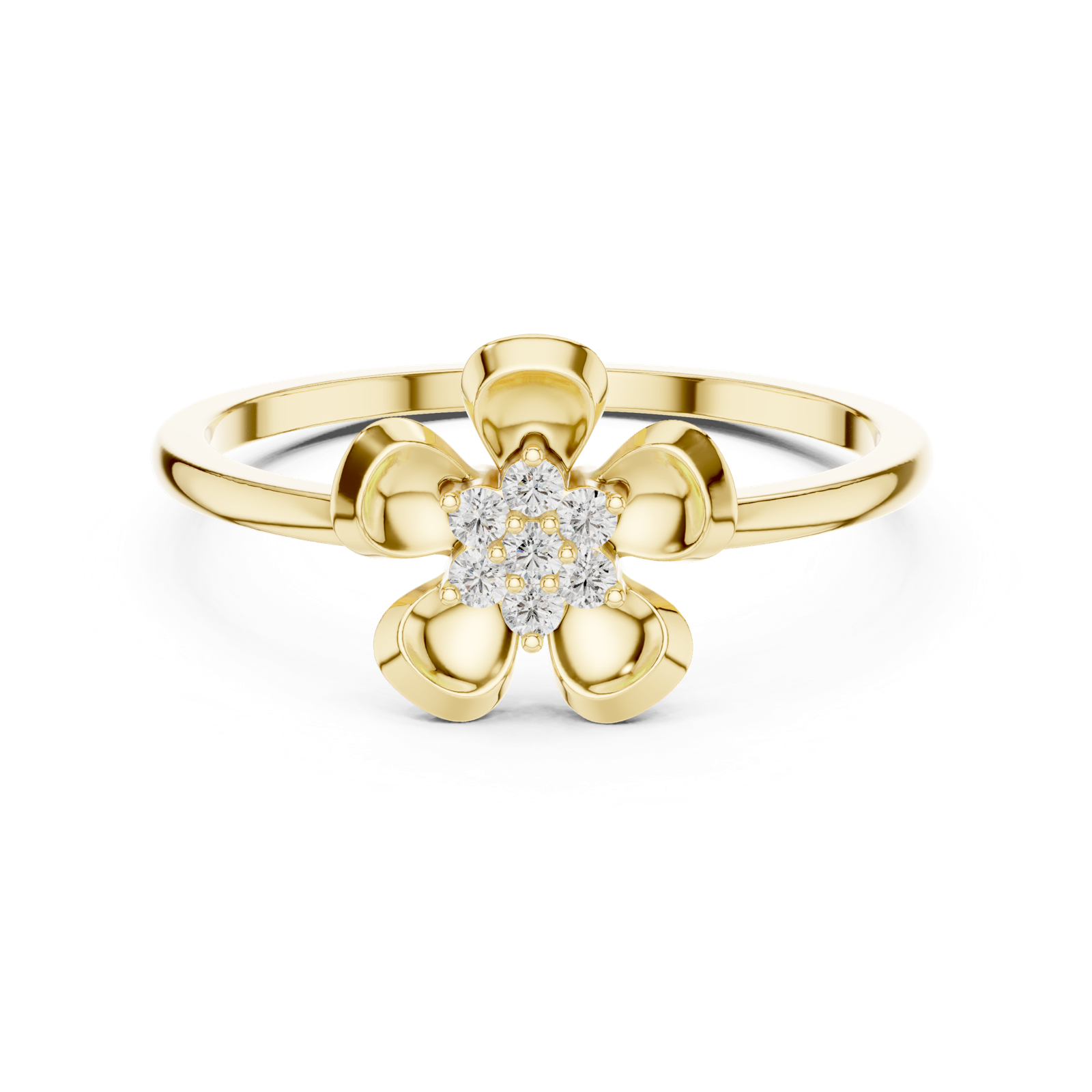 Gold Ring DR-6259, Yellow Gold, view 4