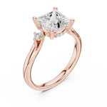 Gold Ring DDLR-973, Rose Gold, view 2
