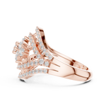 Gold Ring DDLR-763, Rose Gold, view 3