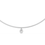 Gold Necklace GNK-0002, White Gold, view 4