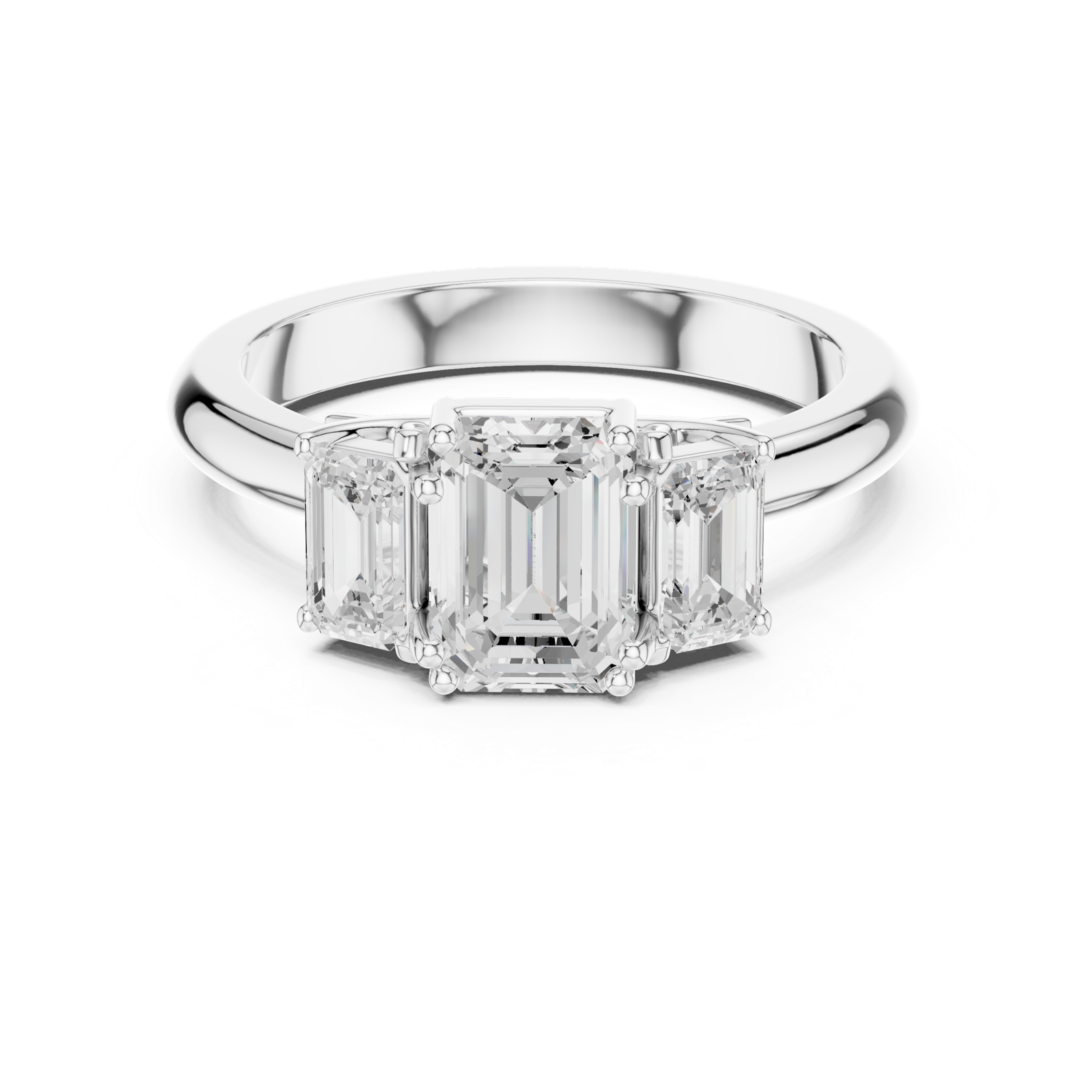Gold Ring DDLR-1079, White Gold, view 4