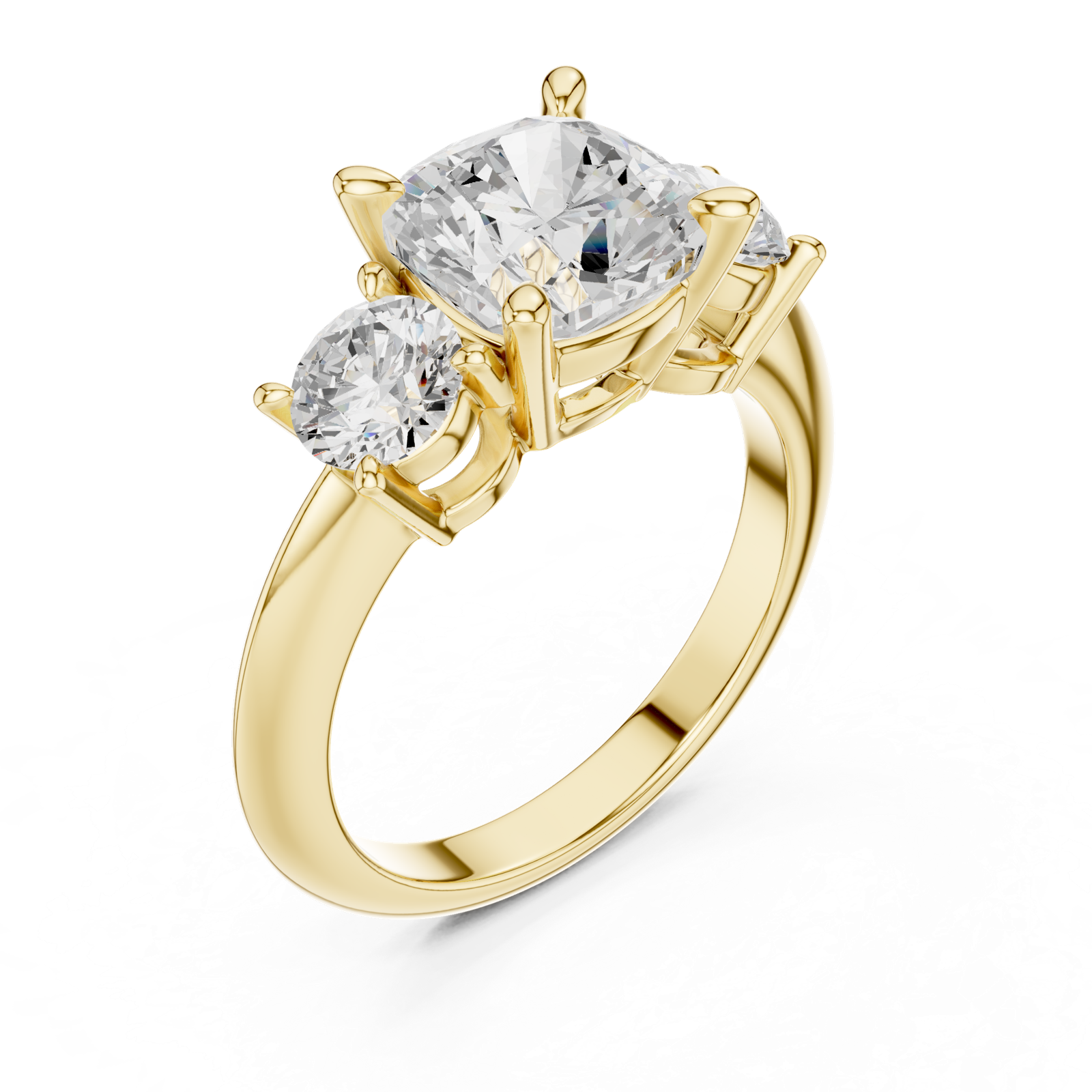 Gold Ring DDLR-900, Yellow Gold, view 2