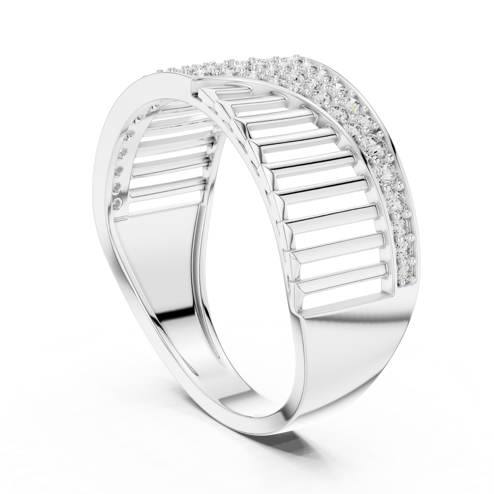 Gold Ring LR-01 (11), White Gold