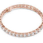 14K Solid Gold Lab Diamond Bracelet, Rose Gold, view 2