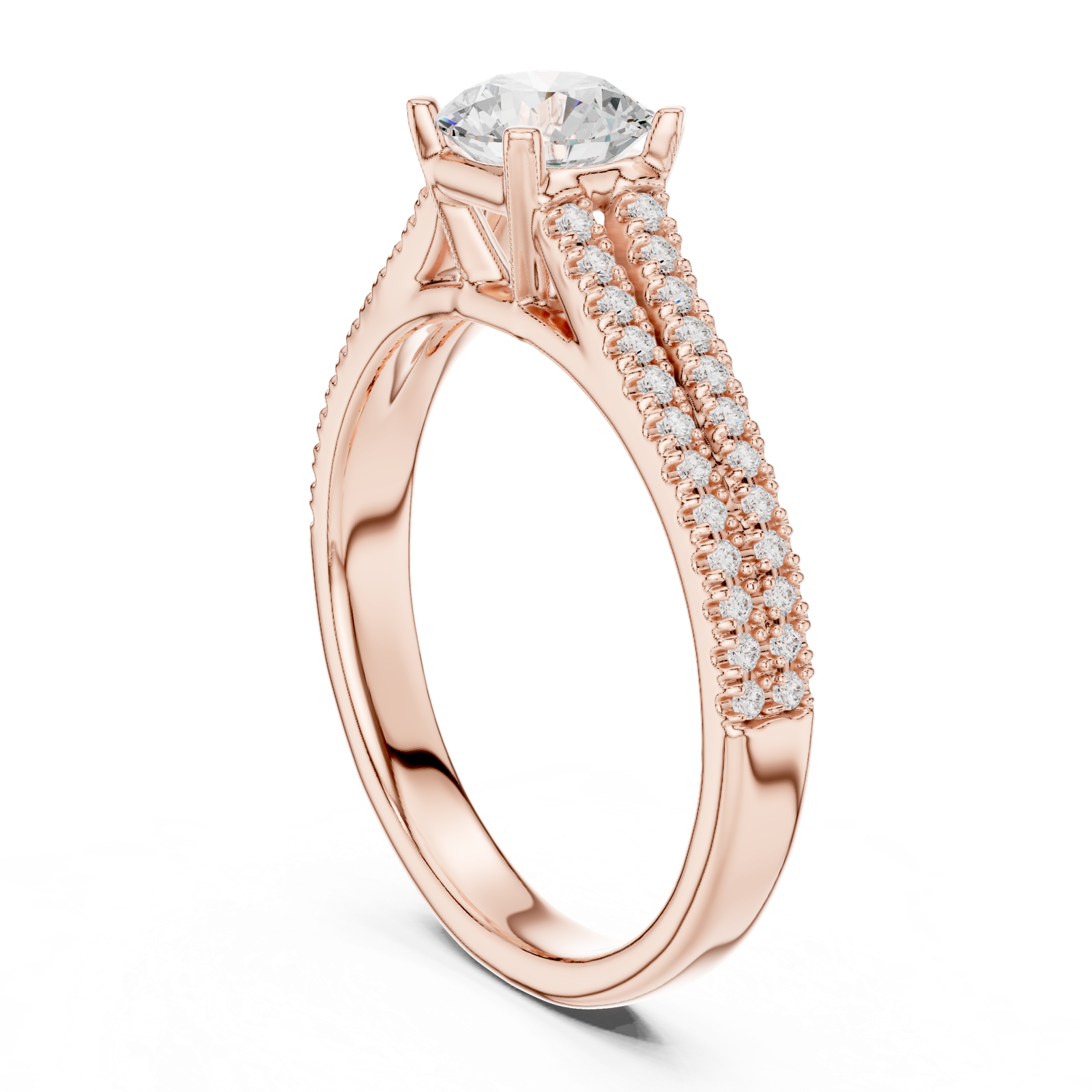Gold Ring LR-0326, Rose Gold, view 1