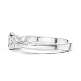 Gold Ring LR-0031, White Gold, view 3