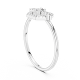 Gold Ring HLR-196, White Gold