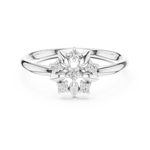 Gold Ring 1 (417), White Gold, view 4