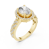 Gold Ring DDLR-414, Yellow Gold, view 2