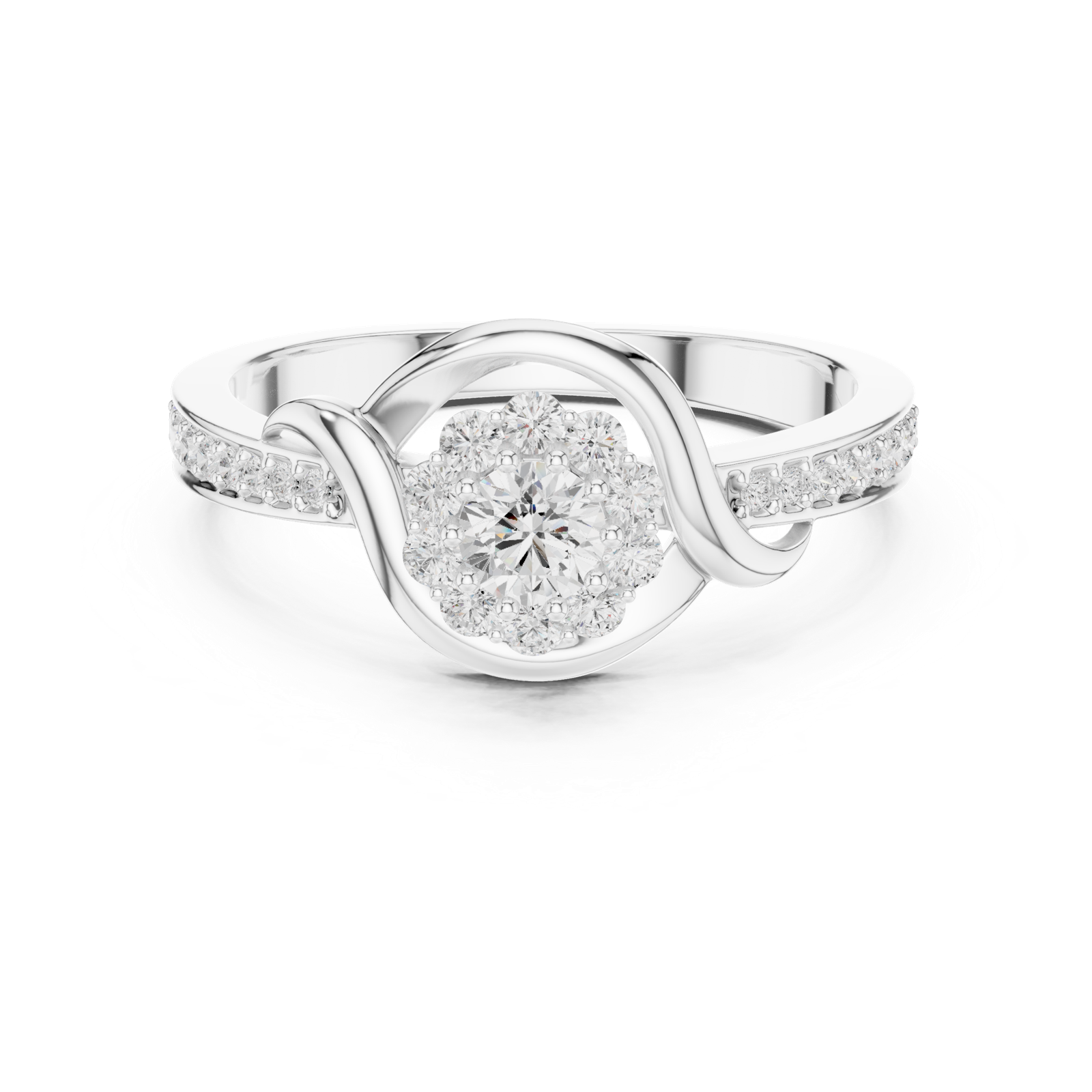 Gold Ring SBWR(46), White Gold, view 4
