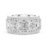 Gold Ring DDLR-305, White Gold, view 3