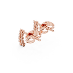 Gold Earrings SBER(32), Rose Gold, view 2