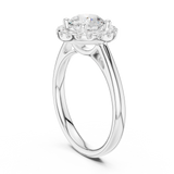 Gold Ring DDLR-632, White Gold, view 1