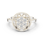 Gold Ring DDLR-689, White Gold