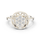 Gold Ring DDLR-689, White Gold