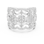 Gold Ring DDLR-818, White Gold, view 4