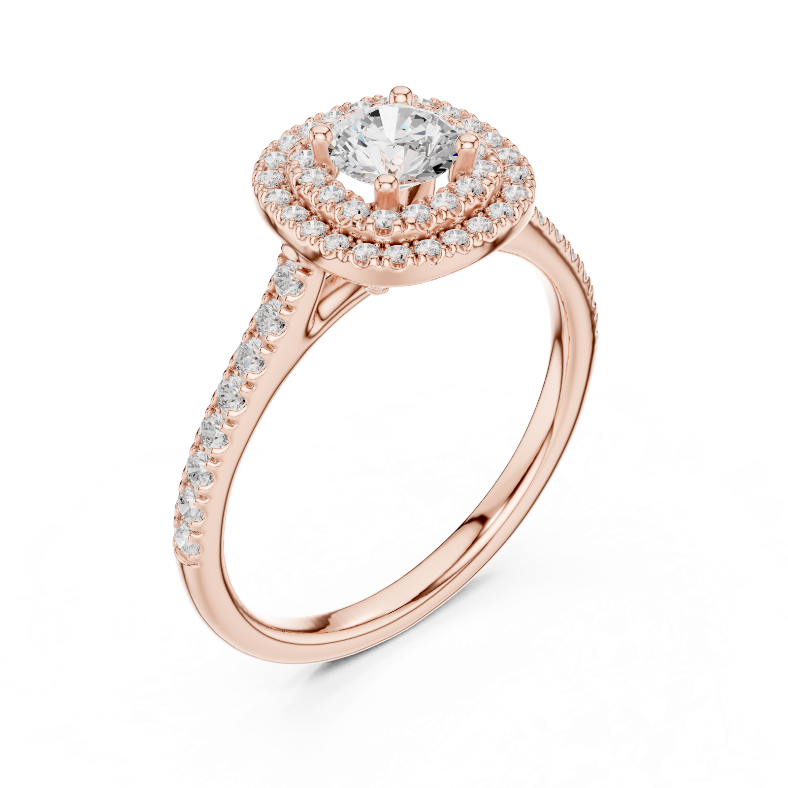 Gold Ring LR-0243, Rose Gold, view 2