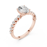 Gold Ring DDLR-1058, Rose Gold, view 2