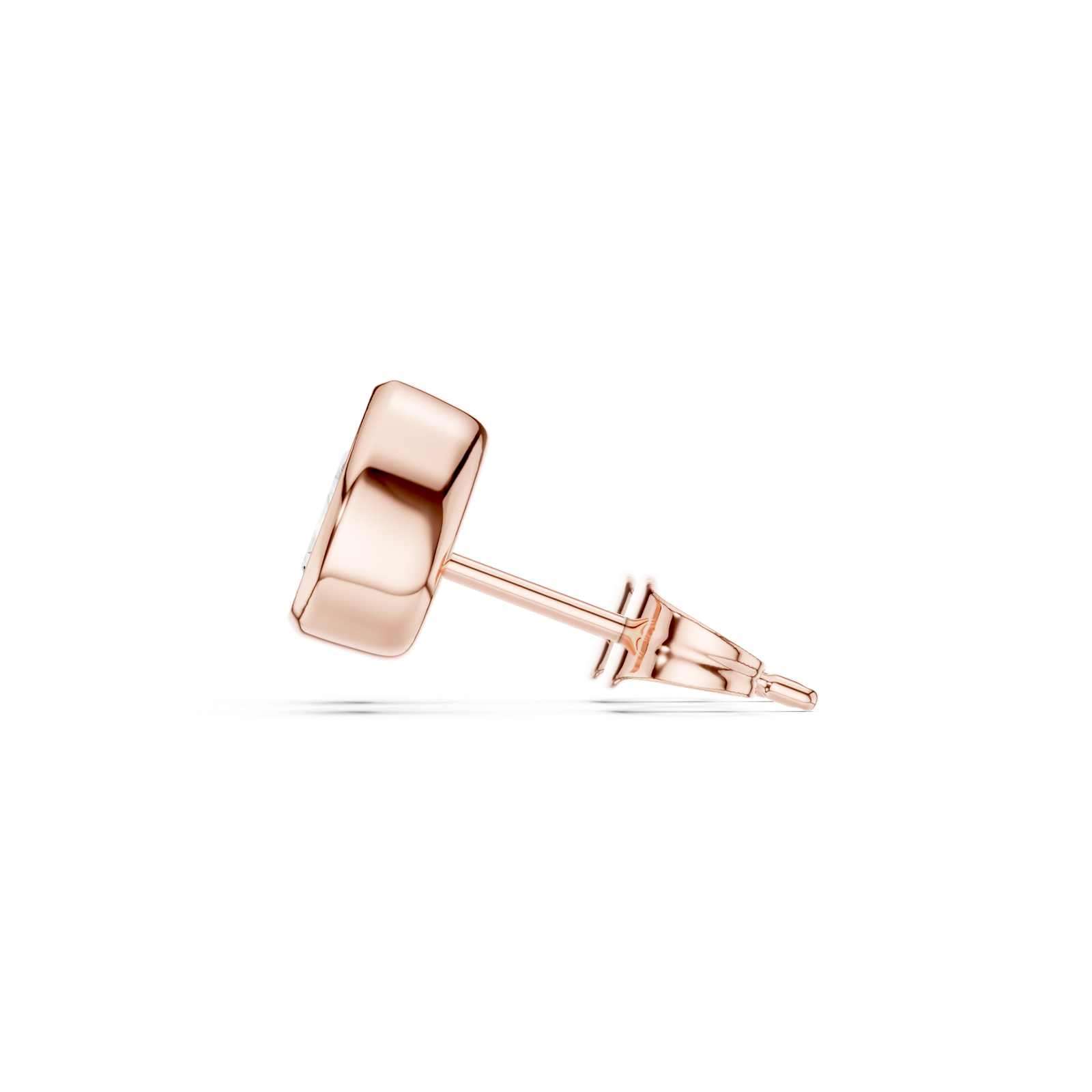 Gold Jewelry DDER-001, Pear center stone, Rose Gold, view 3