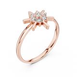 Gold Ring Ledis Ring, Rose Gold, view 2