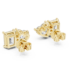 Gold Earrings L02-34, Yellow Gold, view 3