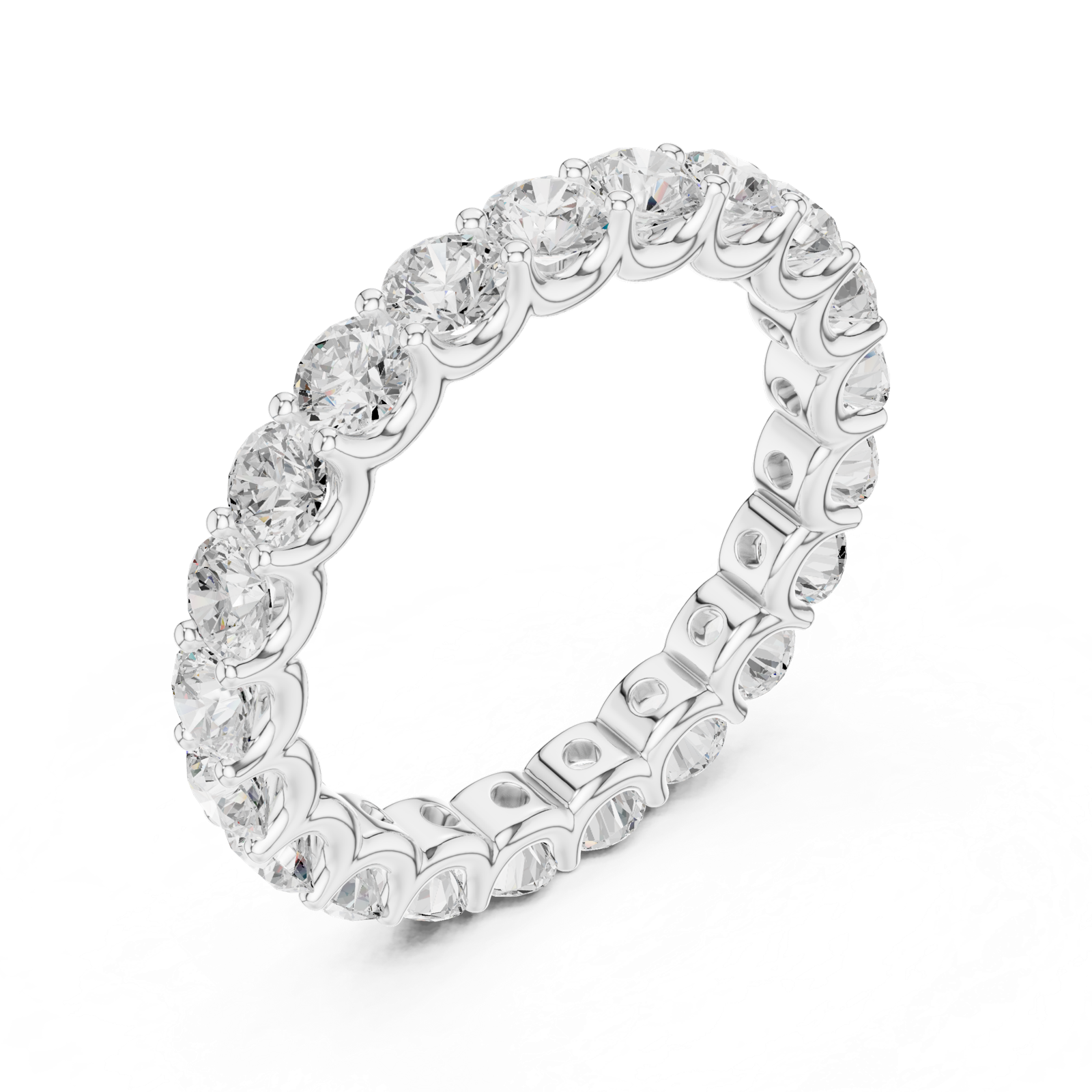 Gold Ring DDLR-658, White Gold, view 2