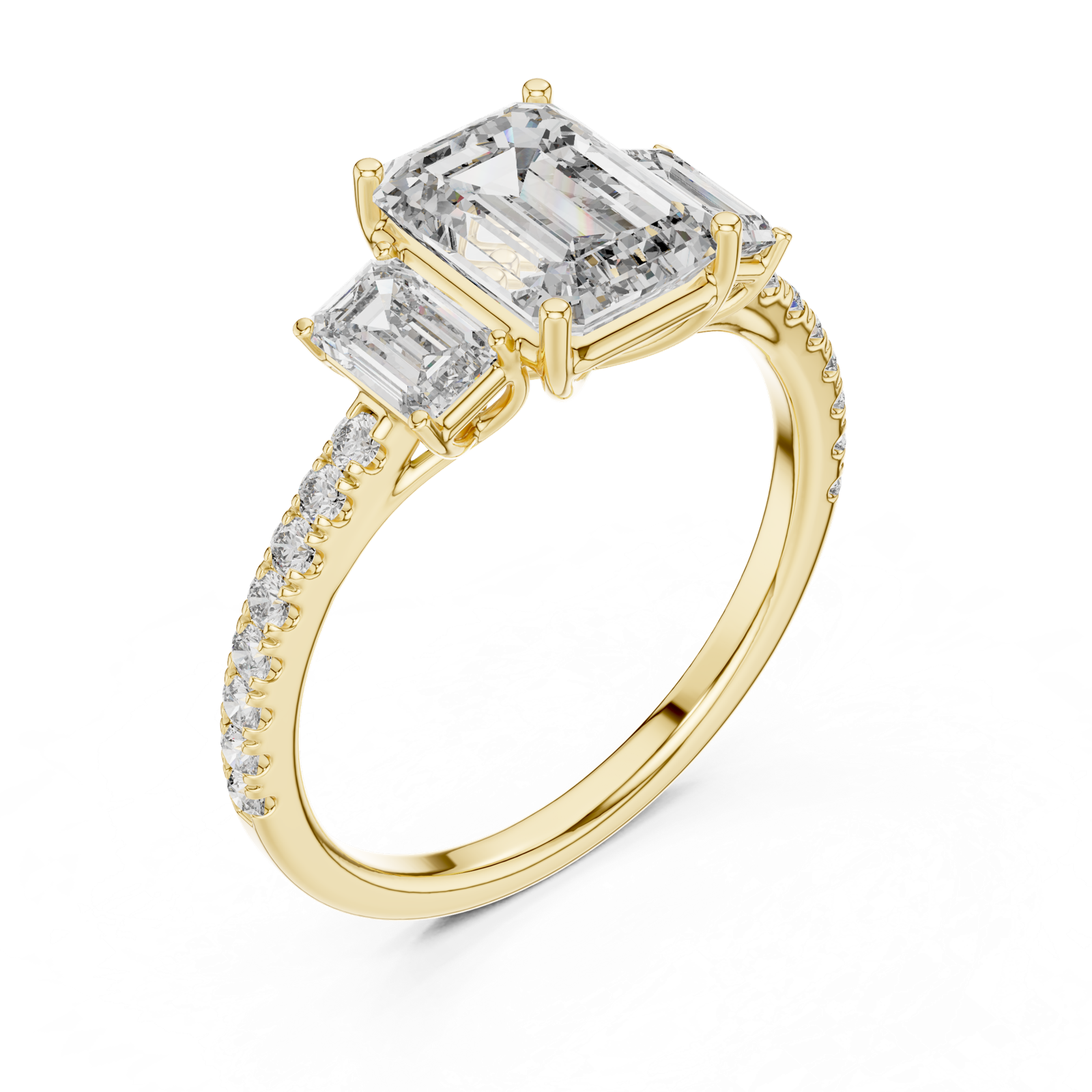 Gold Ring L03-1296, Yellow Gold, view 2