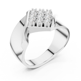 Gold Ring SBMR(17), White Gold, view 2