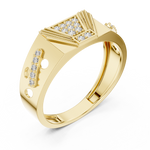 Gold Ring LR-01 (31), Yellow Gold, view 2
