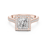 Gold Ring DDLR-154, Rose Gold, view 4