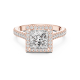 Gold Ring DDLR-154, Rose Gold, view 4
