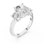 Gold Ring DDLR-902, White Gold, view 2