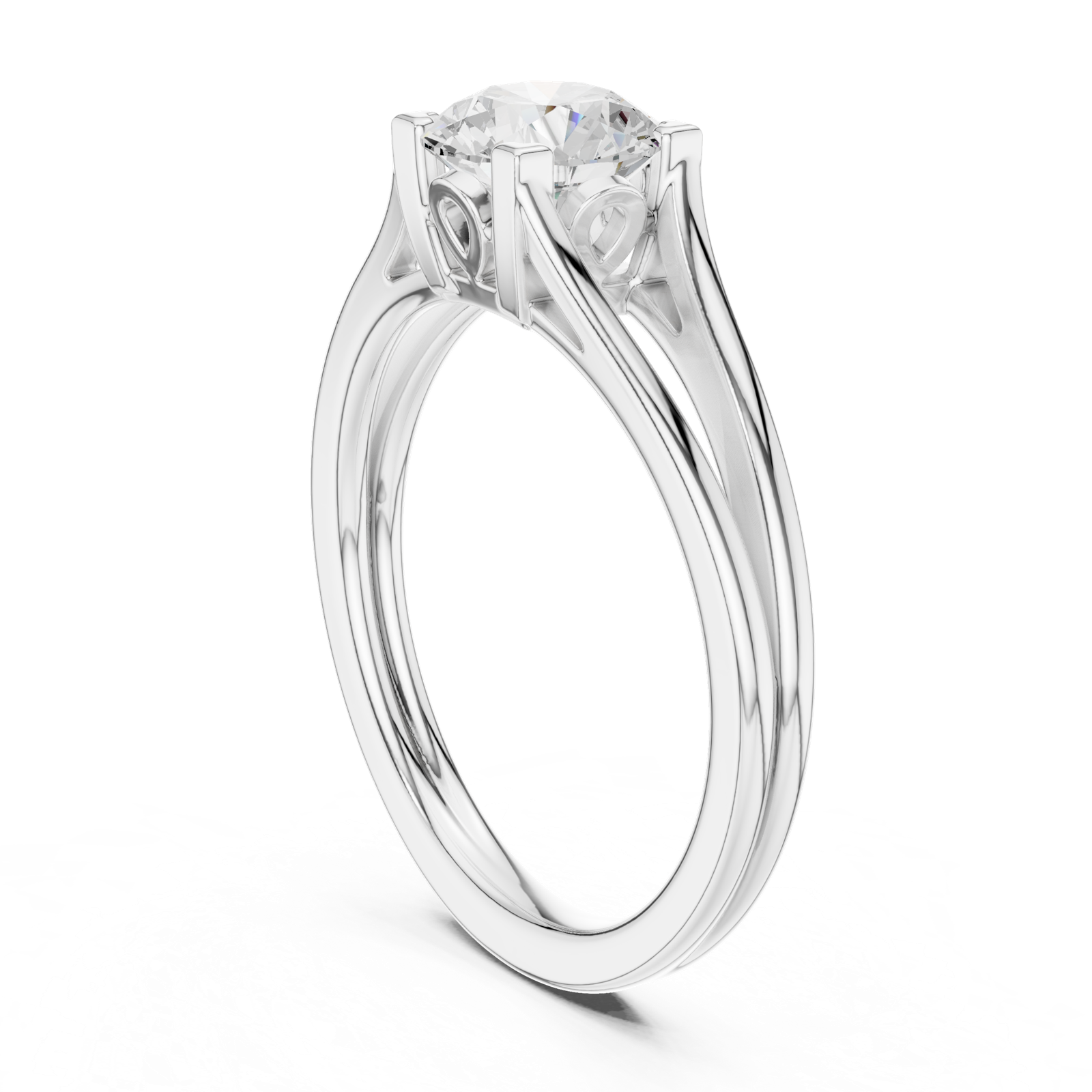 Gold Ring DDLR-543, White Gold
