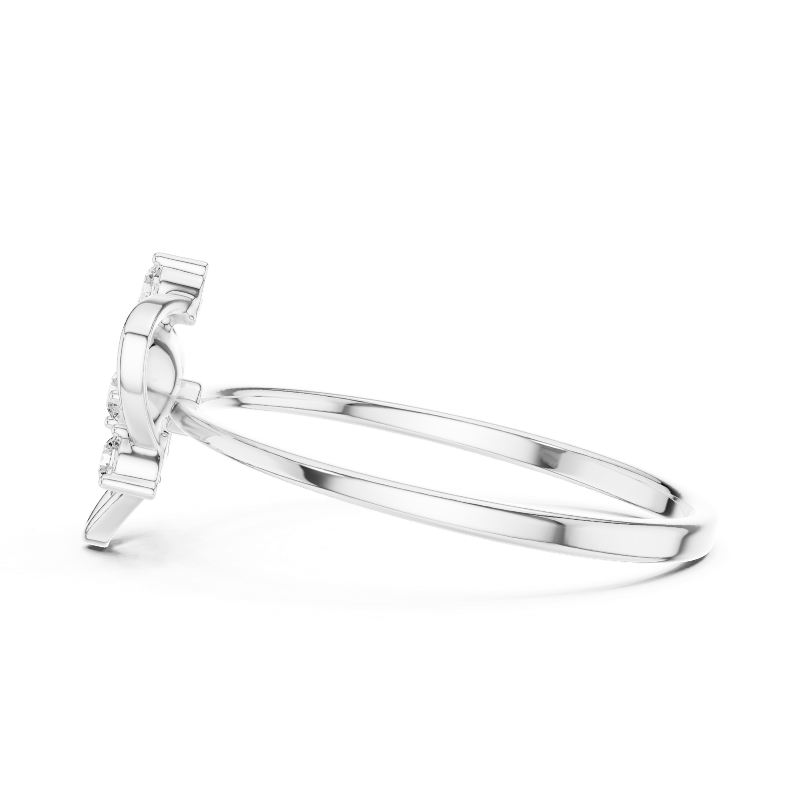 Gold Ring 1 (152), White Gold, view 3