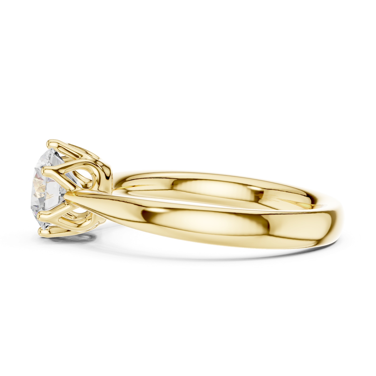 Gold Ring DDLR-561, Yellow Gold, view 3