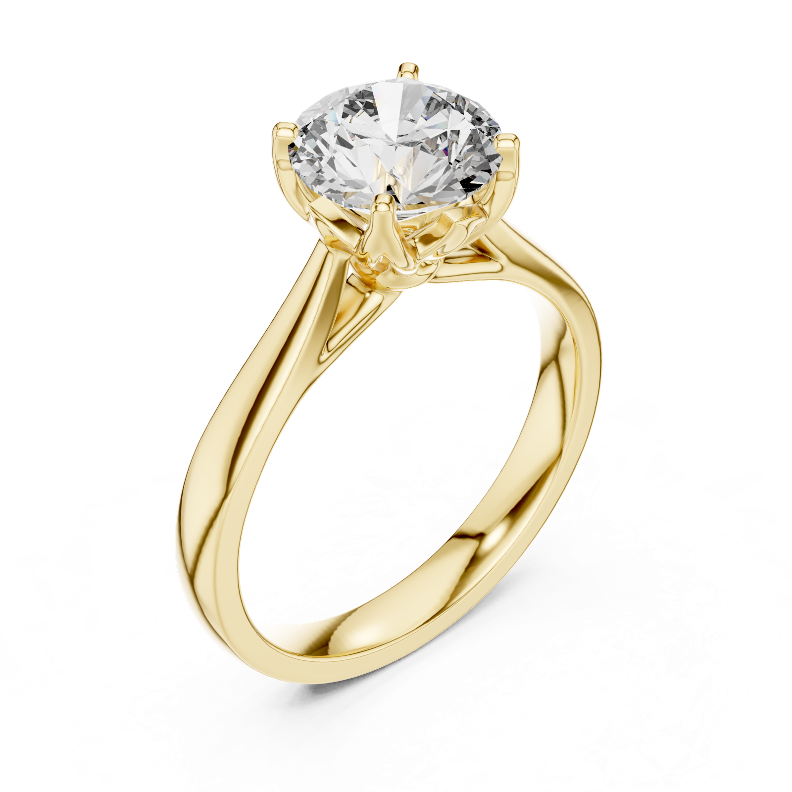 Gold Ring 00001L (7), Yellow Gold, view 2