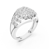 Gold Ring DDLR-768, White Gold, view 2
