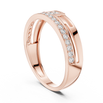 Gold Ring LR-01 (9), Rose Gold, view 1