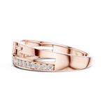 Gold Ring LR-01 (9), Rose Gold, view 3